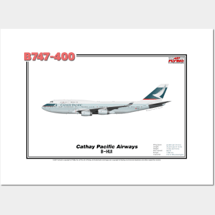 Boeing B747-400 - Cathay Pacific Airways (Art Print) Posters and Art